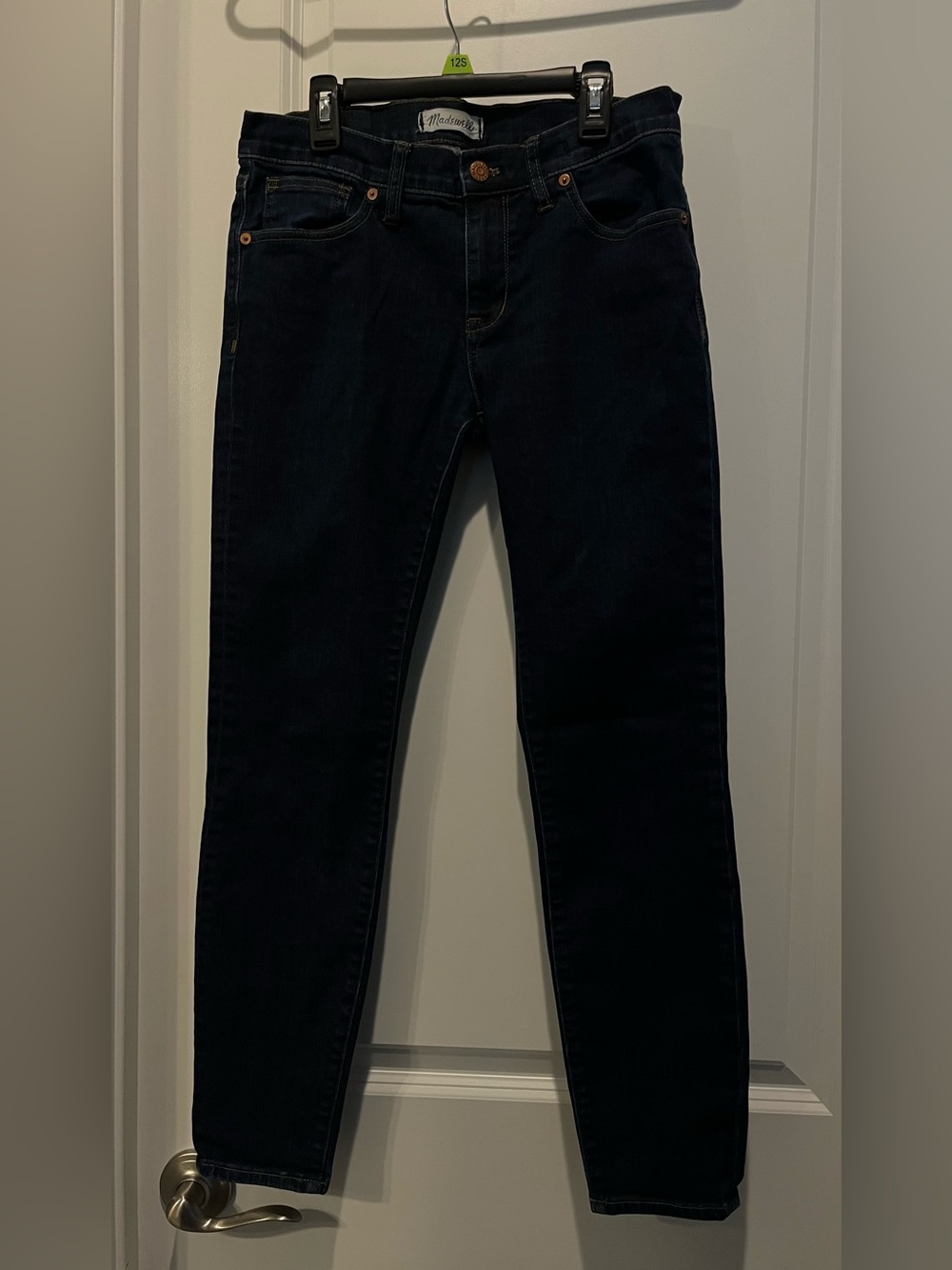 Women’s Madewell  SKINNY SKINNY Low - Rise Dark Blue Denim Jeans Size 28